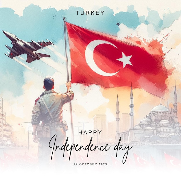 Turkey Independence Day Celebration Social Media Post Banner Flyer Poster Design