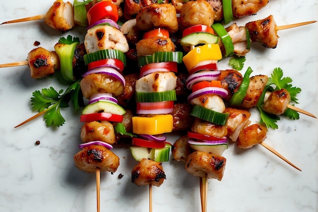 Turkey skewers