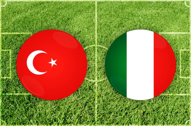 Turkey vs italy football match