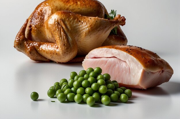 Turkey with peas