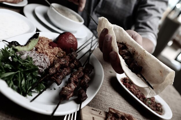 Turkish and Arabic Traditional Ramadan Kebab