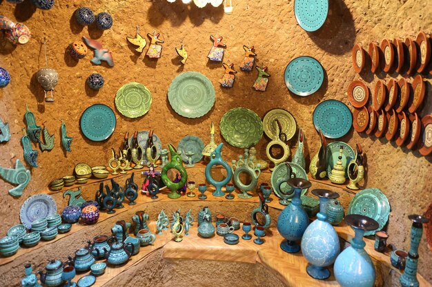 Turkish Ceramics in Souvenir Shop