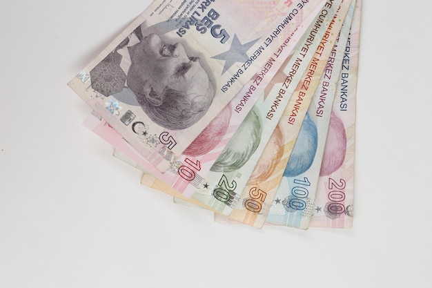 Turkish currency Turkish lira banknotes