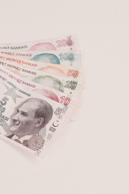 Turkish currency Turkish lira banknotes