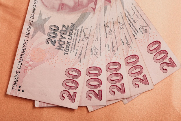 Turkish currency Turkish lira banknotes