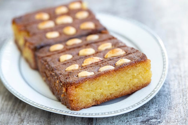 Turkish Dessert Sambali or Damascus Dessert (Sam Tatlisi)