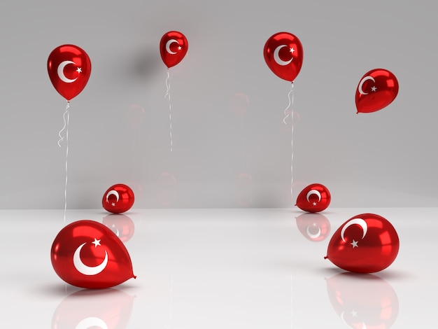 Turkish flag balloon