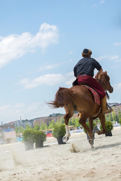 Turkish horseman ethnic clothes examples