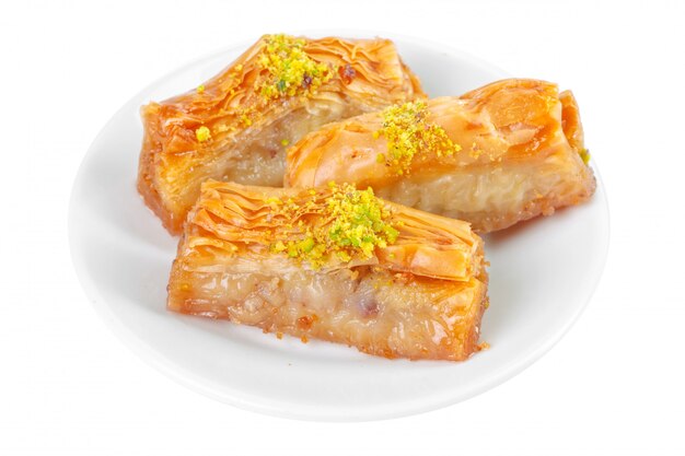 Turkish Ramadan Dessert Baklava isolated