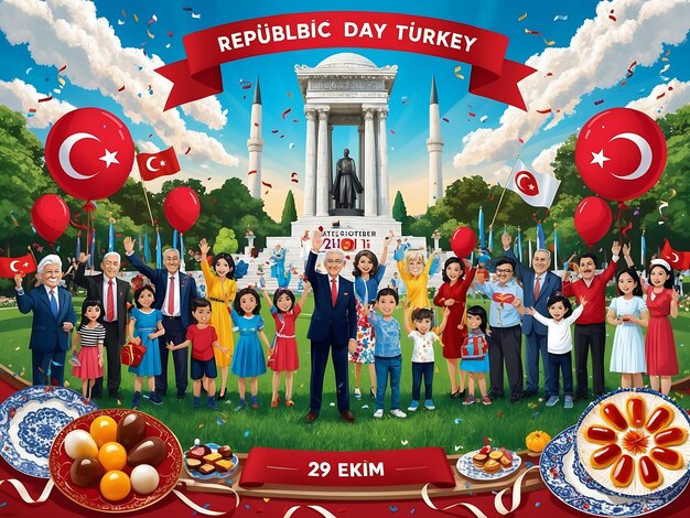 Photo turkish republic day 29 ekim