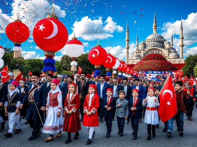 Photo turkish republic day 29 ekim