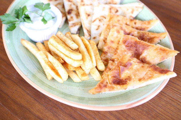 Turkish snack and Breakfast meal.