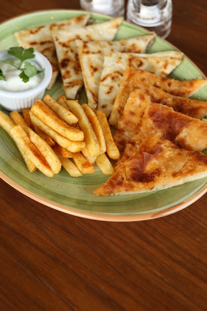 Turkish snack and Breakfast meal.