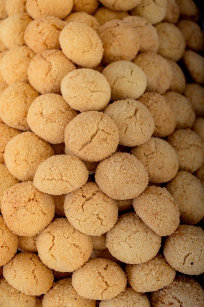 Turkish style freshly made cookies as snack