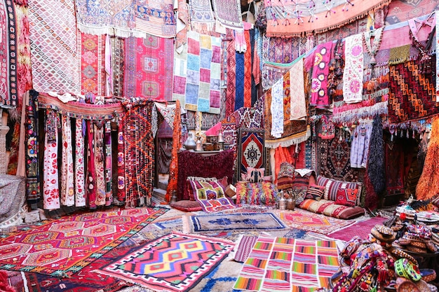 Turkish Traditional Carpets in Goreme Nevsehir Turkey