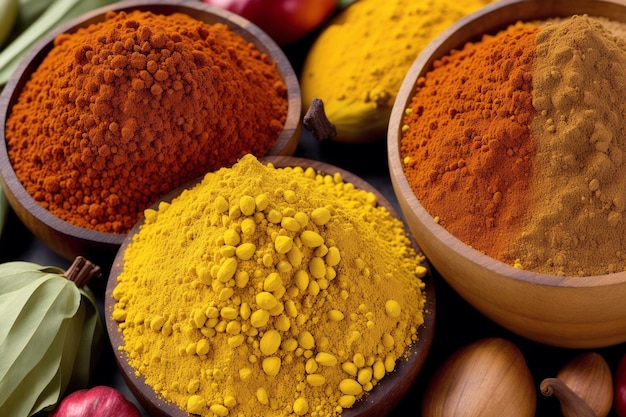 Turmeric is a spice that is used in many different foods.