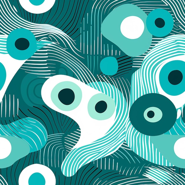 Photo turquoise and aqua graphic pattern