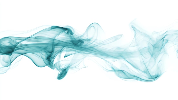 Photo turquoise smoke cloud realistic