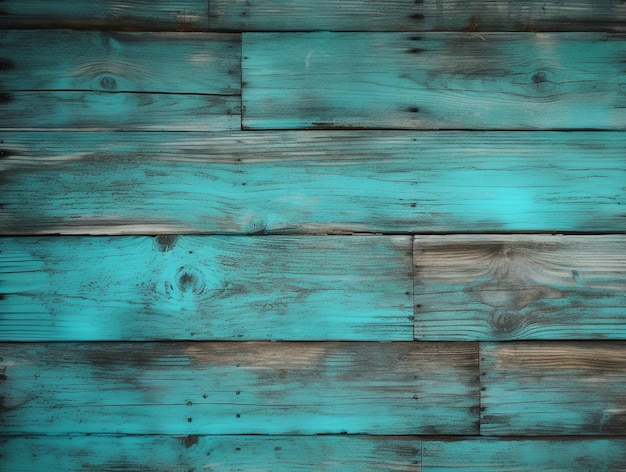 Turquoise Wood Background Rustic Charm with a Pop of Color