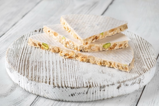 Turron European nougat confection