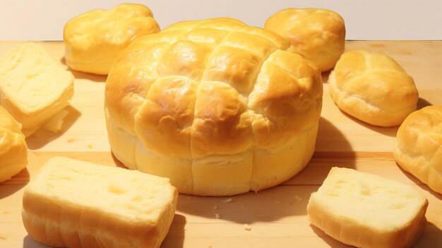 Photo a turtle shaped pastry with the word " bun " on it.