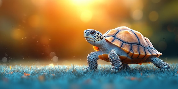 Turtle at Sunset