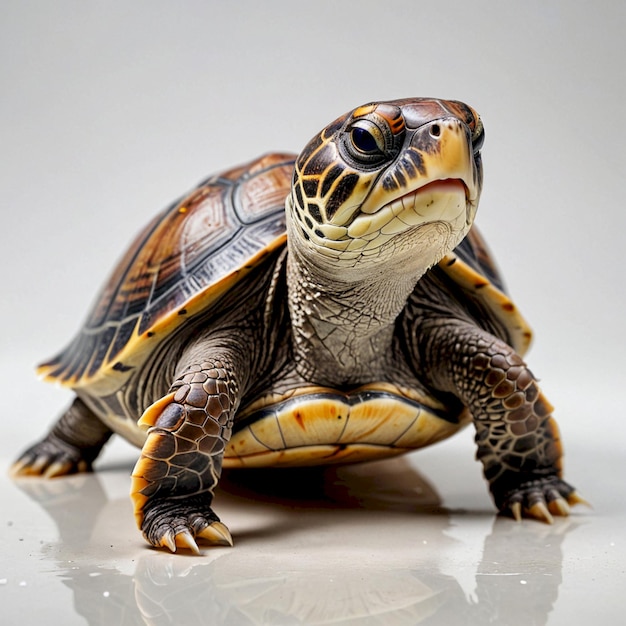 a turtle that is on a table