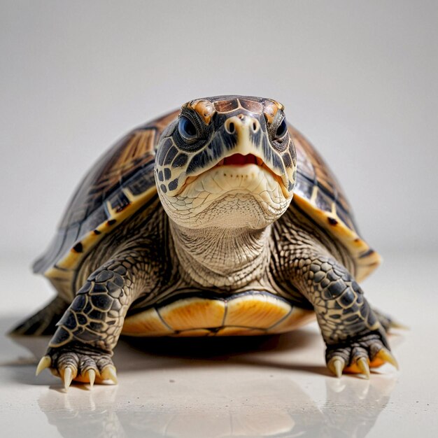 a turtle that is on a table