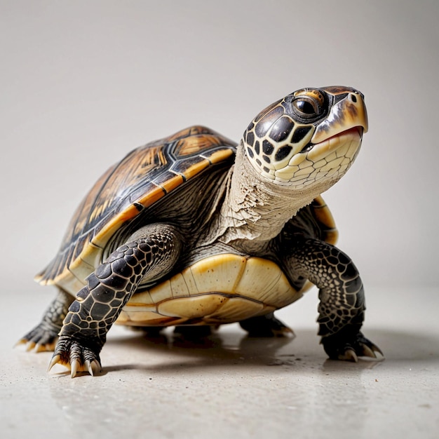 a turtle that is on a table