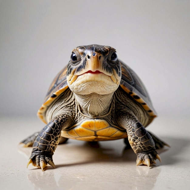 Photo a turtle that is on a table