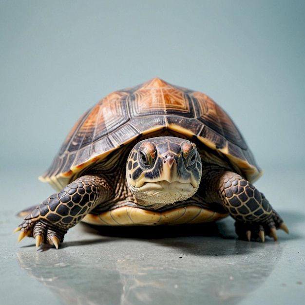 Photo a turtle that is on a table