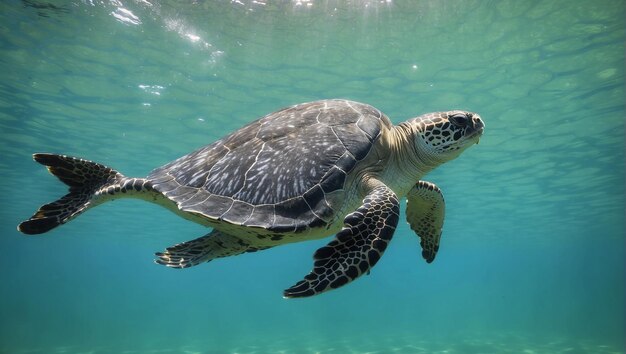 Turtle in the water