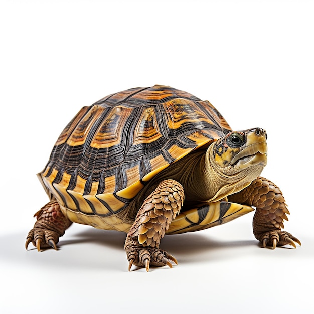 Turtle on White Background No Shadow