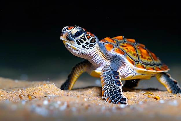 a turtle with a shell on its head