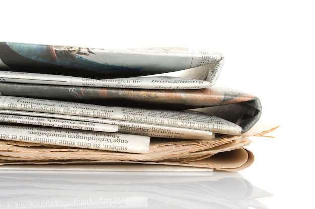 Tutu news newspapers Isolated on white background