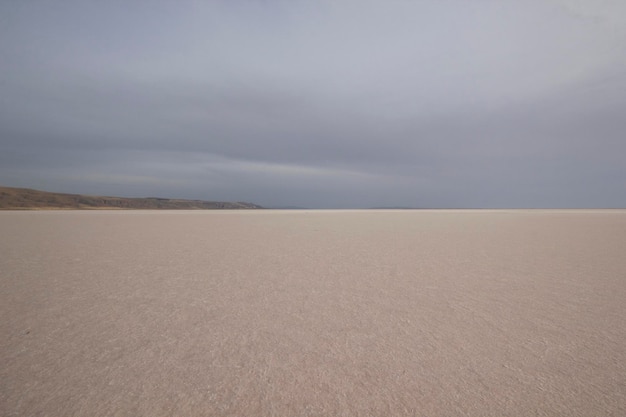 Tuz Golu Turkey Salt Lake White salt water