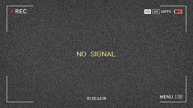 Photo tv has no signal. no signal. noise background