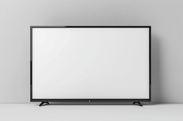 TV screen mockup on isolated background created with Generative AI