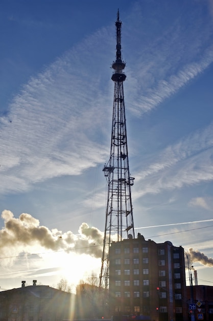 Photo tv tower at dawn