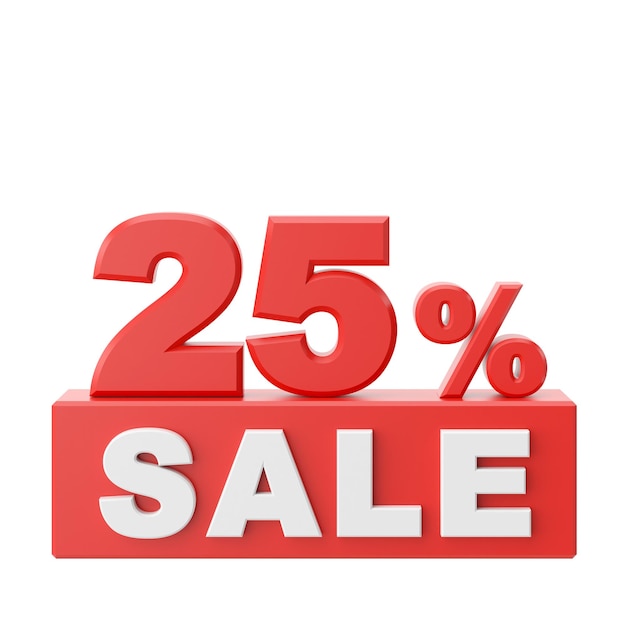 Twenty five percent sale 25 sale Sale banner decoration