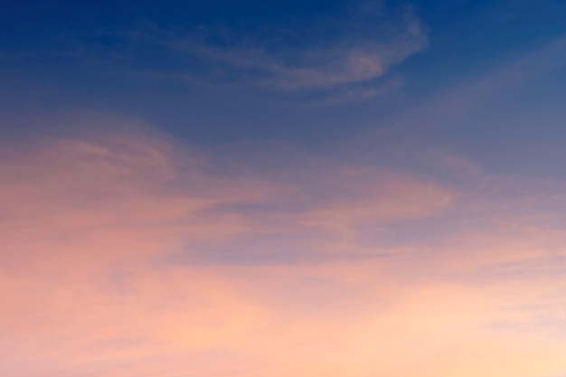 Twilight evening cloud sky background