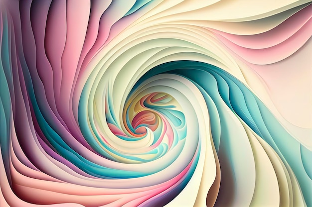 Twirling pastel colors background