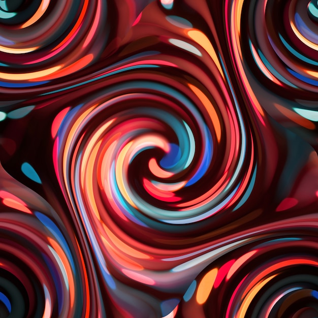 Twirls abstract. Seamless colorful abstract background pattern