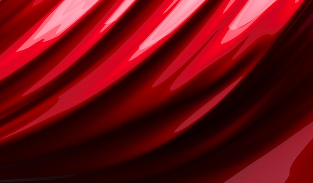 Twisted shape of red paint background