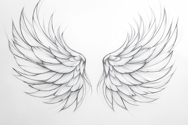 two angel wings with one that says angel wings