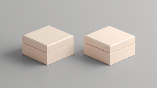 two boxes side by side one of which is white