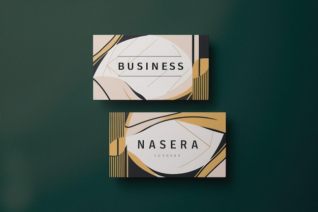 two business cards with the words business corporate on them