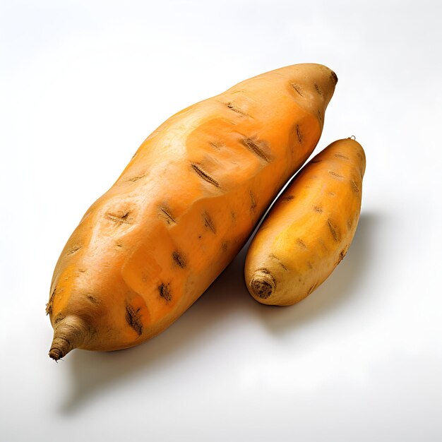 two carrots with the top of them that say  the top left of them