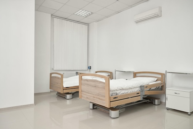 Two couches in spacious hospital room