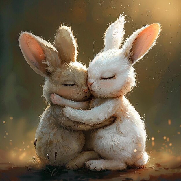 Two cute creatures hugging Incredible detailchaos 20